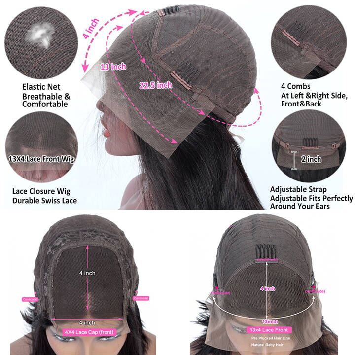 Hairvilla Pre Cut Glueless Deep Wave 5x5 Lace Human Hair Wig | Ebony