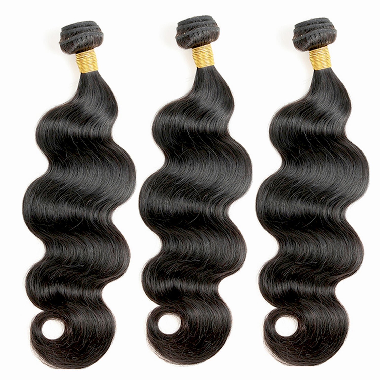 Body Wave Human Hair 3 Bundles With 13x4 Lace Frontal