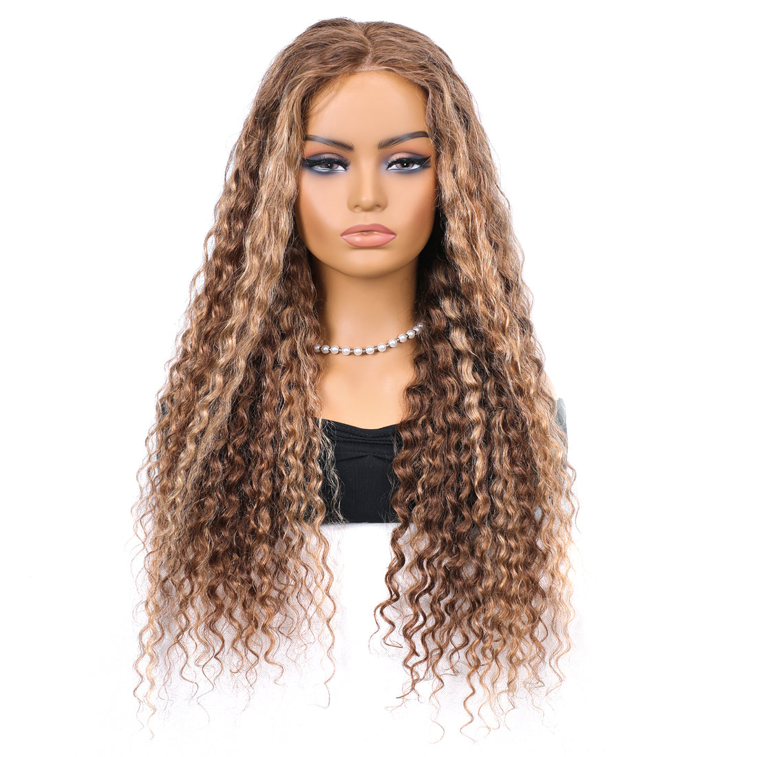 Hairvilla Honey Blonde Highlight Water Wave 13x4 Lace Front Human Hair Wig | Precious