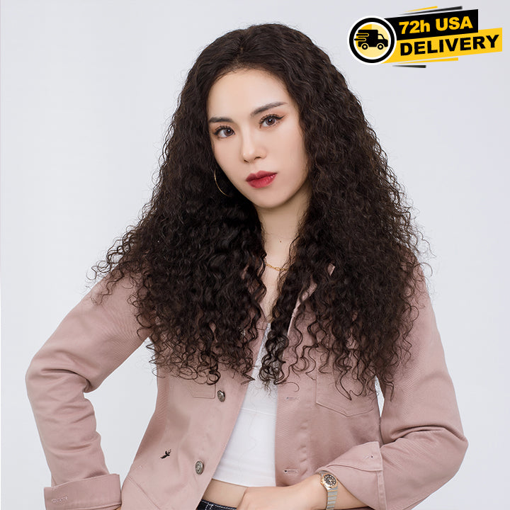 Jerry Curly 360 Crystal HD Lace Human Hair Wig [Nora]