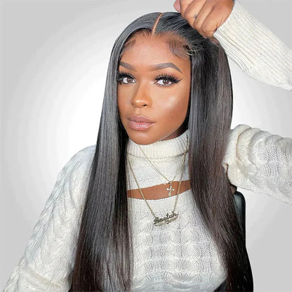 Pre Cut 5x6 Glueless Lace Closure Wigs Straight Human Hair Wig HD Lace Wigs [Magic]