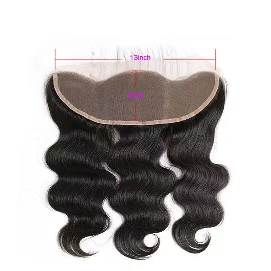Body Wave Human Hair 3 Bundles With 13x4 Lace Frontal