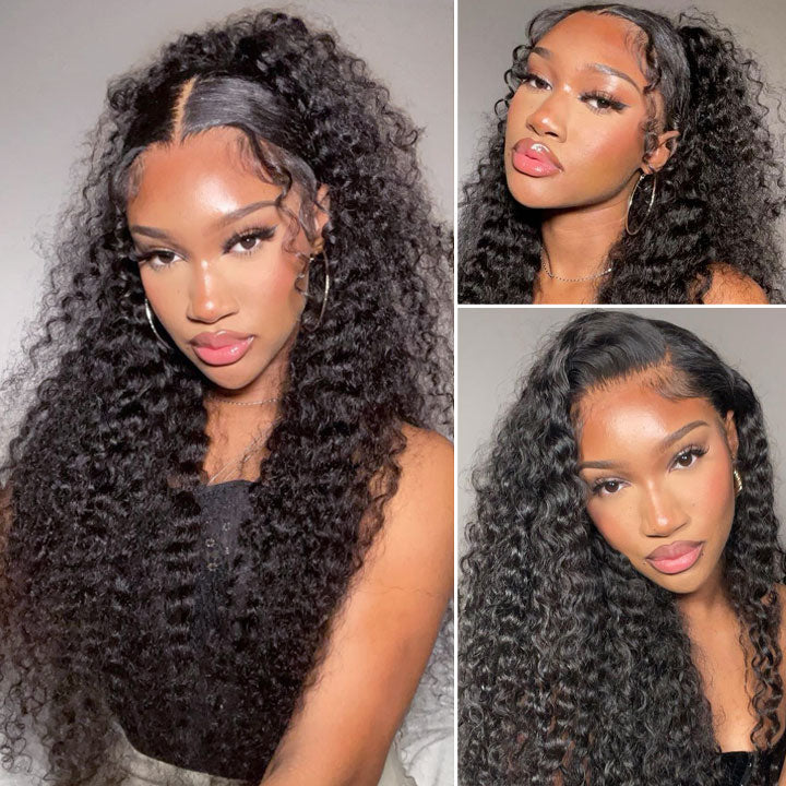 Deep Wave 4x4 Lace Wig Glueless 13x4 HD Lace Human Hair Wig