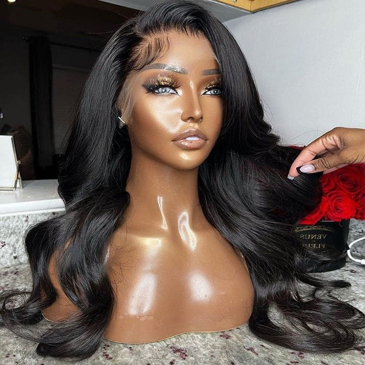 Body Wave Glueless 13x4/4x4 HD Lace Front Wig Natural Hairline Human Hair Wig