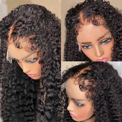 4C Edge Hairline Wig 5x5 HD Lace Closure Deep Wave Wig