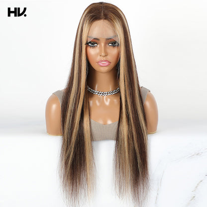 Straight Highlight 13x4x1 Lace Human Hair Wig [Bess]