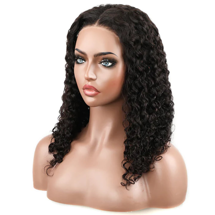 Short Wet and Wavy Wigs Human Hair Glueless Water Wave Bob Wig Human Hair