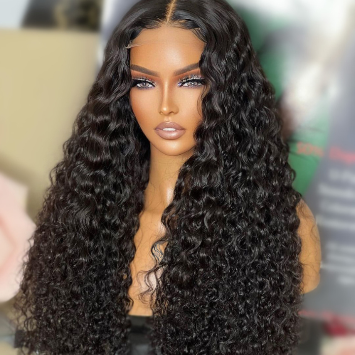 Water Wave 5x5/13x4 Lace Wig Glueless Human Hair Wig HD Lace [Riva]