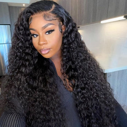 Water Wave Full Lace Human Hair Wig Preplucked Hairline Wig Can Be Braid