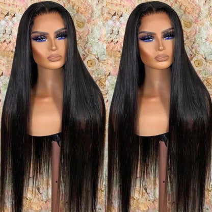 Glueless Straight 5x5 Lace Wig HD Lace Human Hair Wig Bleached Knots