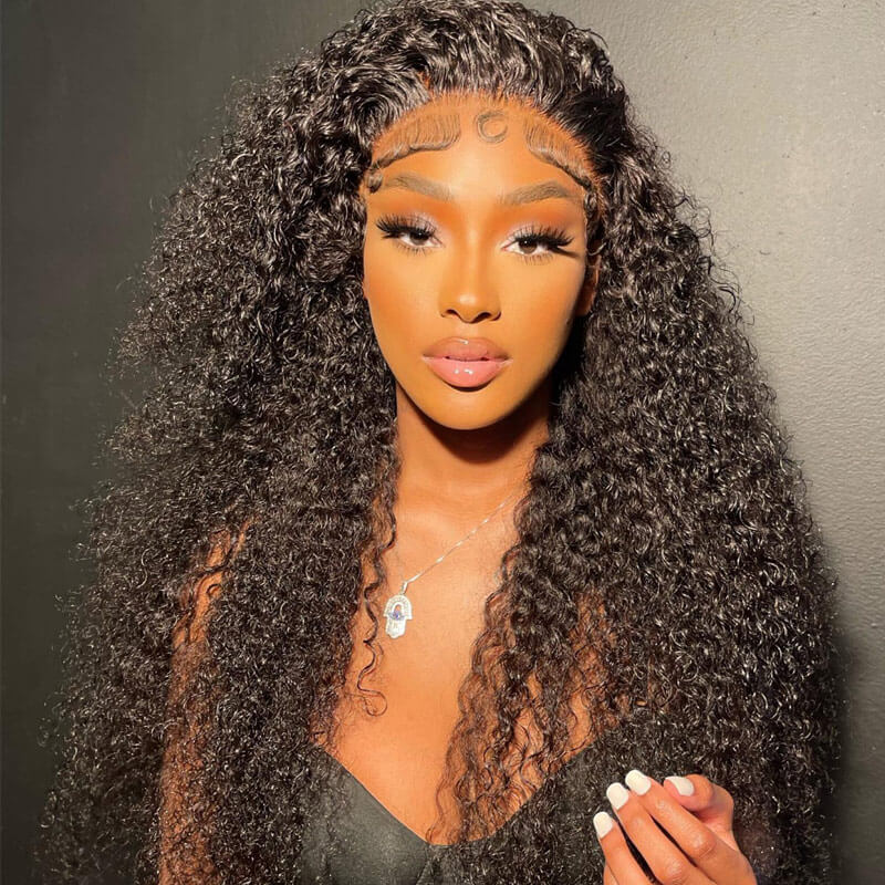 Kinky Curly 4x4/13x4 HD Lace Wig Glueless Human Hair Wig