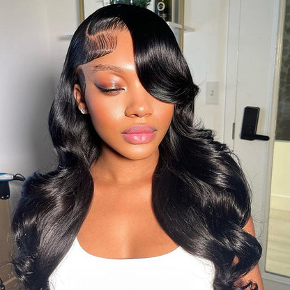 Body Wave Full Lace Wig Can Be Braid Preplucked Hairline Wig