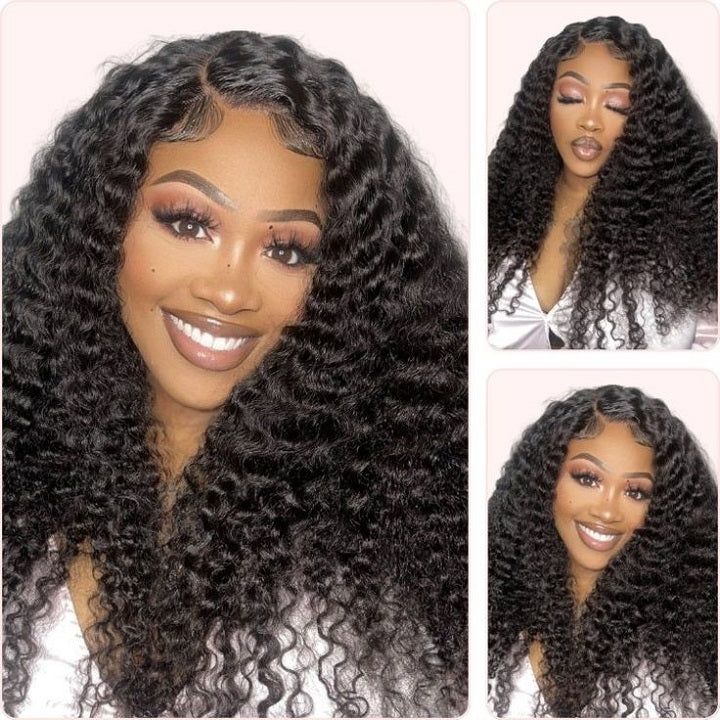 Deep Wave 4x4 Lace Wig Glueless 13x4 HD Lace Human Hair Wig